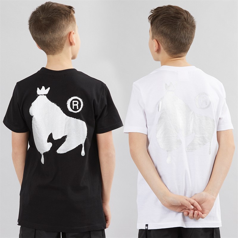 Money Boys Two Pack Defaced T-Shirts Black/White