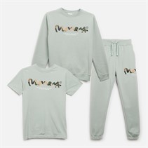 Money Boys Chop Sig Camo T-Shirt Sweatshirt And Joggers Set Baby Blue