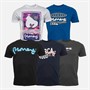 Money Mens Five Pack Hybrid T-Shirts Assorted