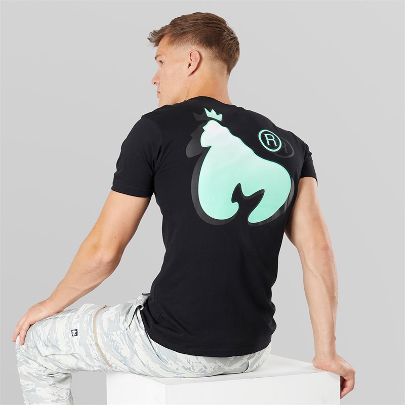 Money Mens Sticker T-Shirt Black