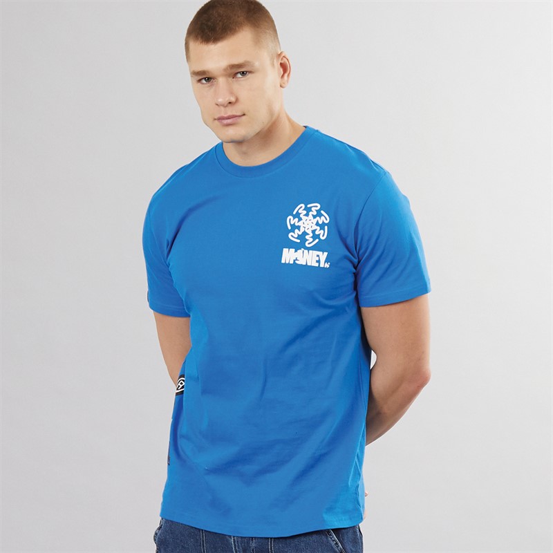 Money Mens Sig Spinner T-Shirt Royal Blue