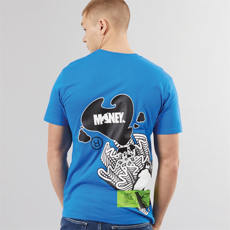 Money Mens Sig Spinner T-Shirt Royal Blue