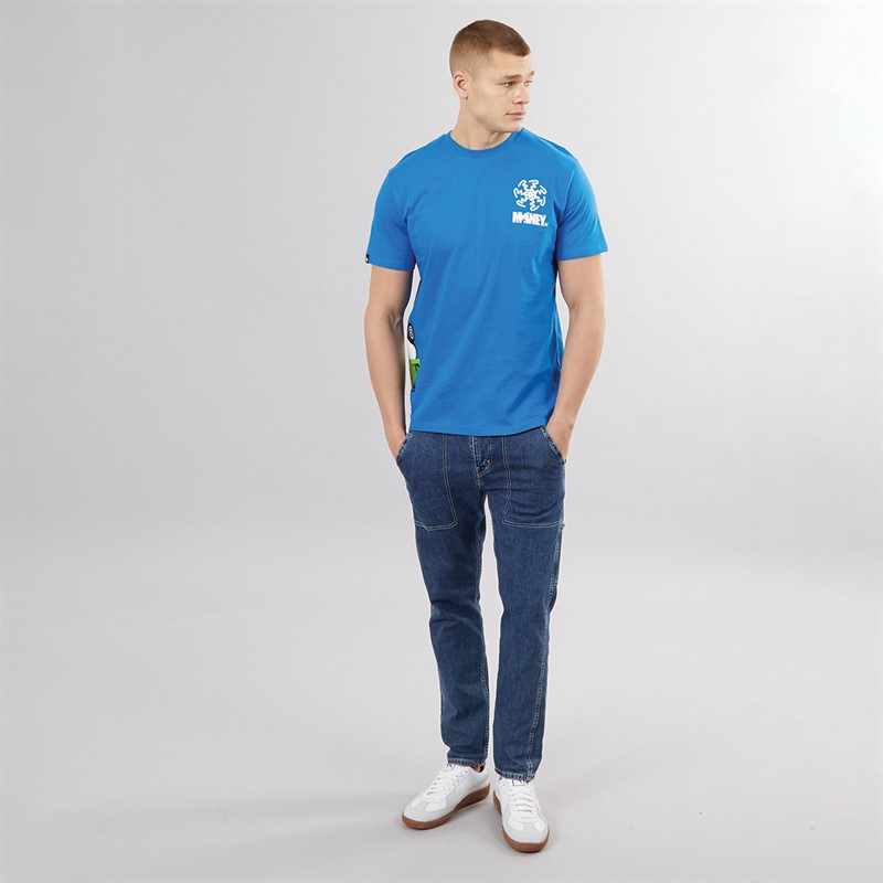 Money Mens Sig Spinner T-Shirt Royal Blue
