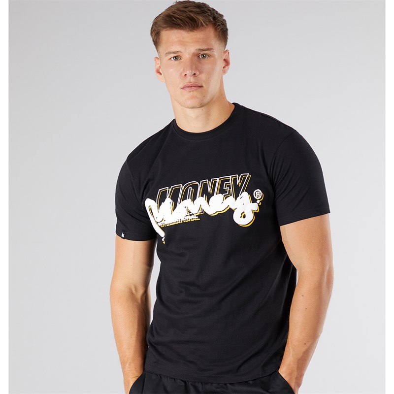Money Mens Double Money T-Shirt Black