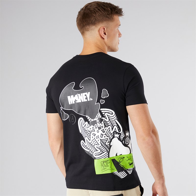 Money Mens Sig Spinner T-Shirt Black