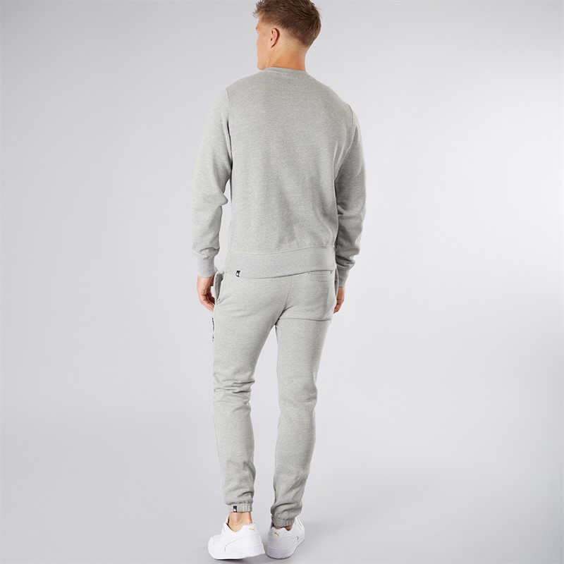 Money Mens Compound Crew Tracksuit Grey Melange