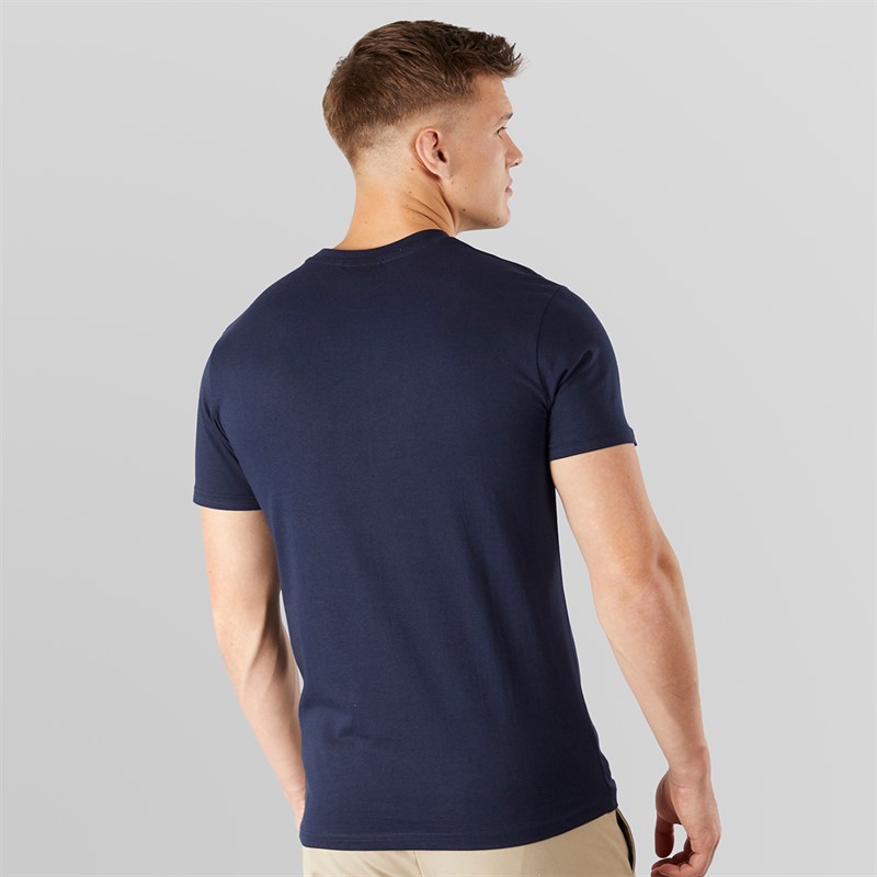 Money Mens Sig Camo Stack T-Shirt Navy