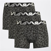 Money Mens Three Pack Chop Trunks Black Cheetah