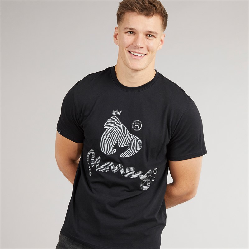Money Mens Zebra Ape Sig T-Shirt Black