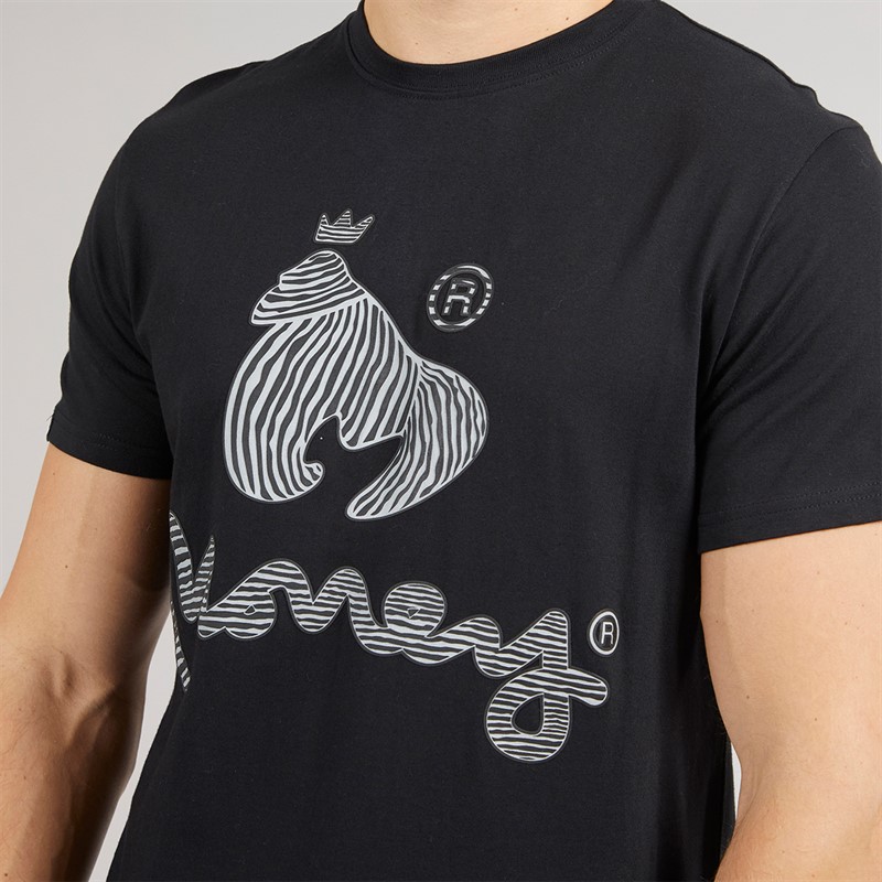 Money Mens Zebra Ape Sig T-Shirt Black