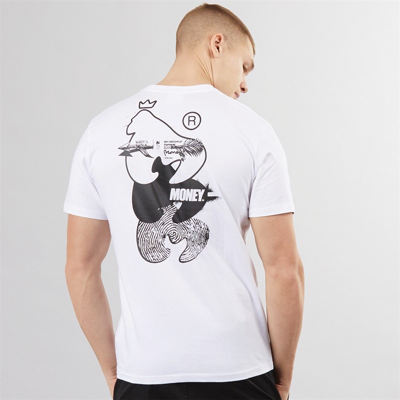 Money Mens Cargo T-Shirt White