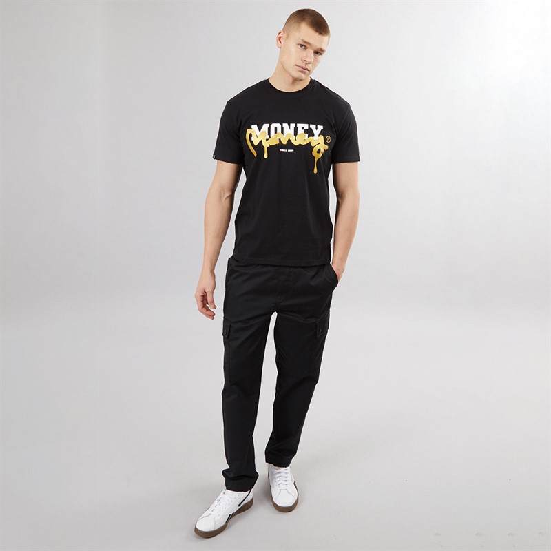 Money Mens Defaced T-Shirt Black