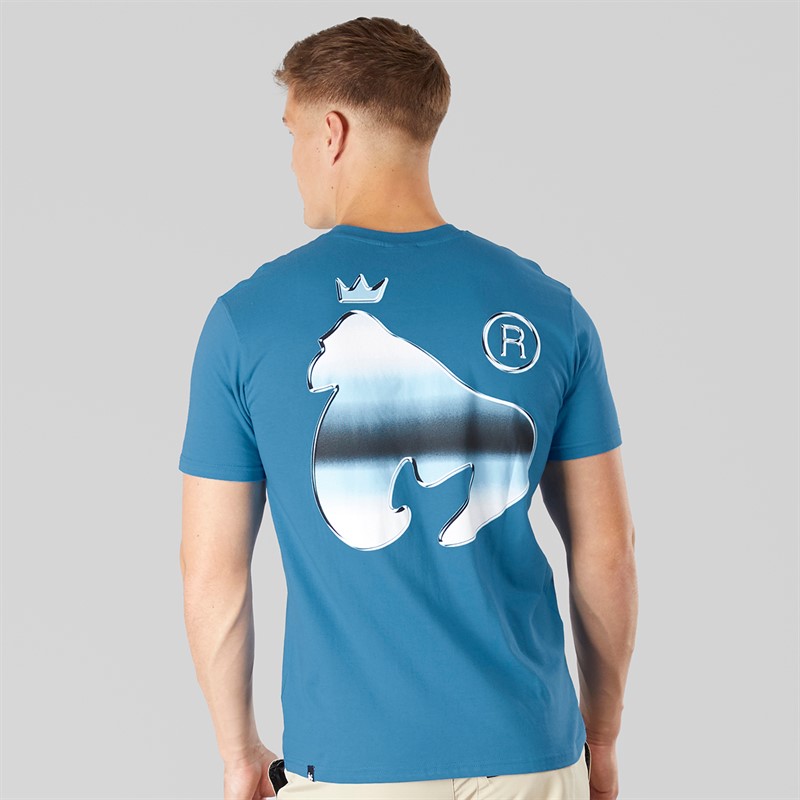 Money Mens Chromo Sig Ape T-Shirt French Blue/Chrome