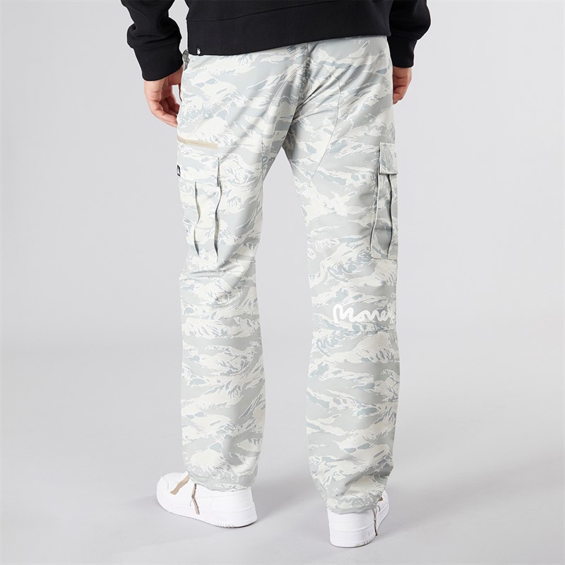 Money Mens Action Cargo Trousers Iced Tiger Camo