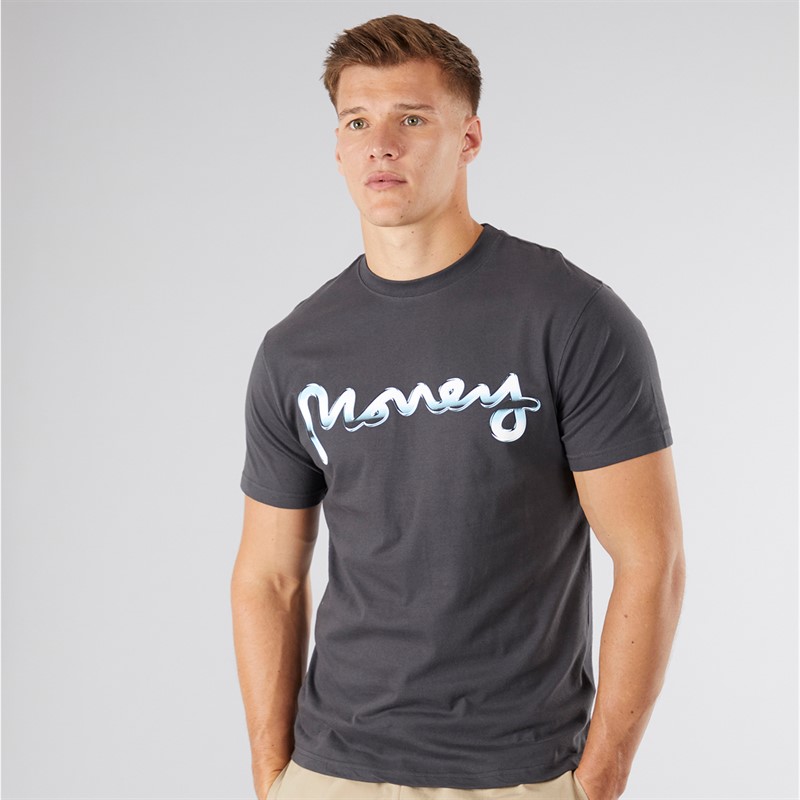 Money Mens Chromo Sig Ape T-Shirt Anthracite/Chrome