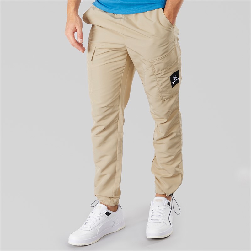 Money Mens Cargo Engineer Pants Stone - Size M