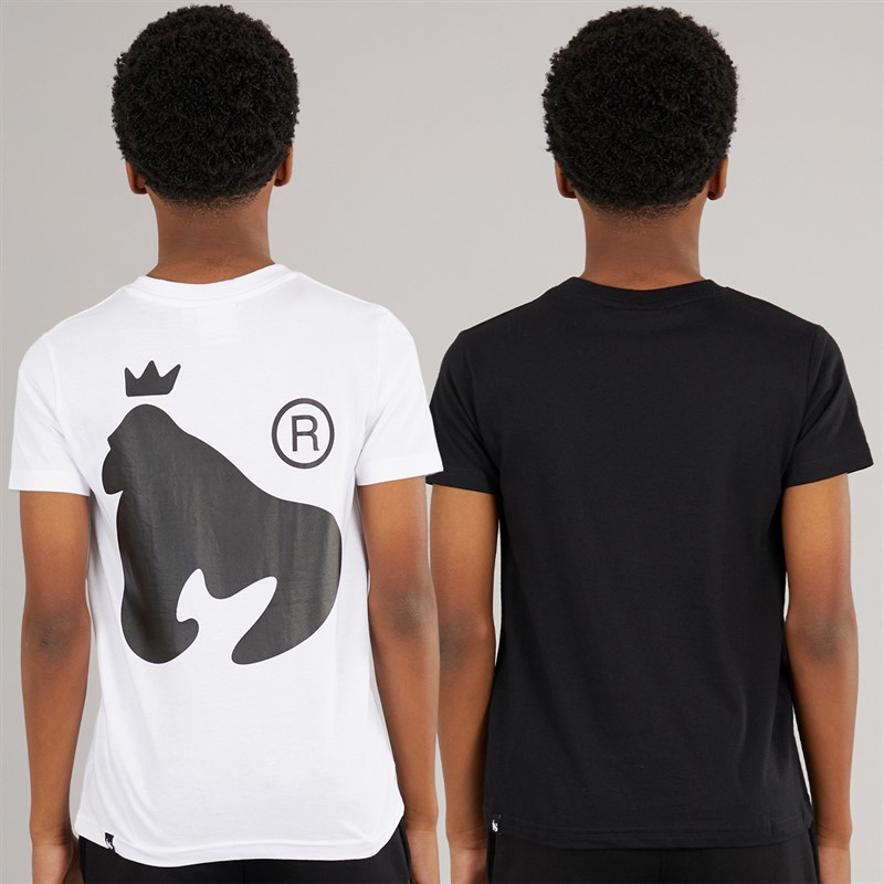 Money Boys Chop Sig Ape And Wrap Two Pack T-Shirts White/Black