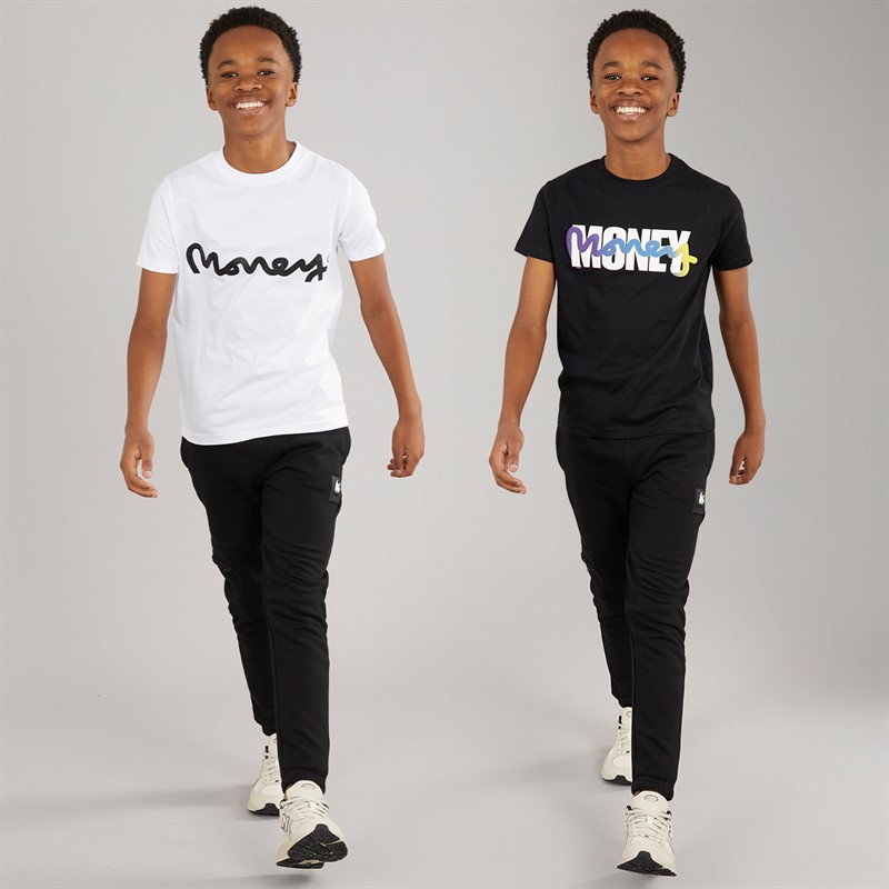 Money Boys Chop Sig Ape And Wrap Two Pack T-Shirts White/Black