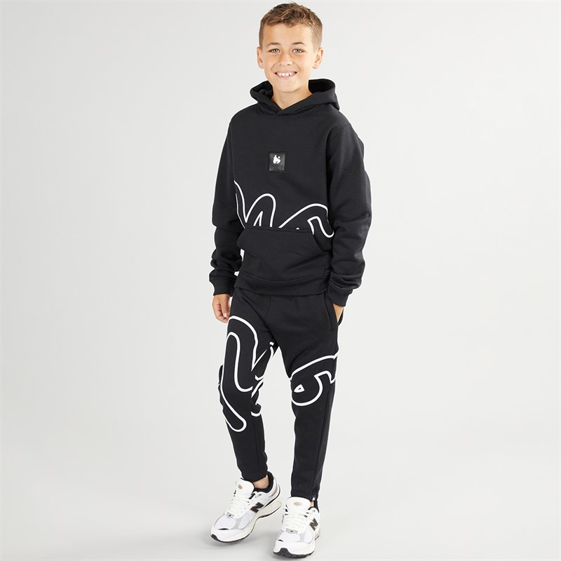Money Boys Hidden Sig Hoodie And Joggers Tracksuit Black