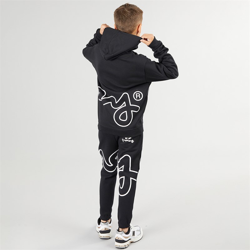 Money Boys Hidden Sig Hoodie And Joggers Tracksuit Black