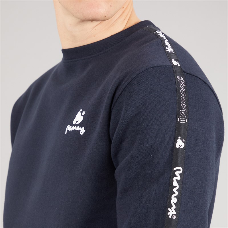 Money Mens Tape Crew Tracksuit Navy
