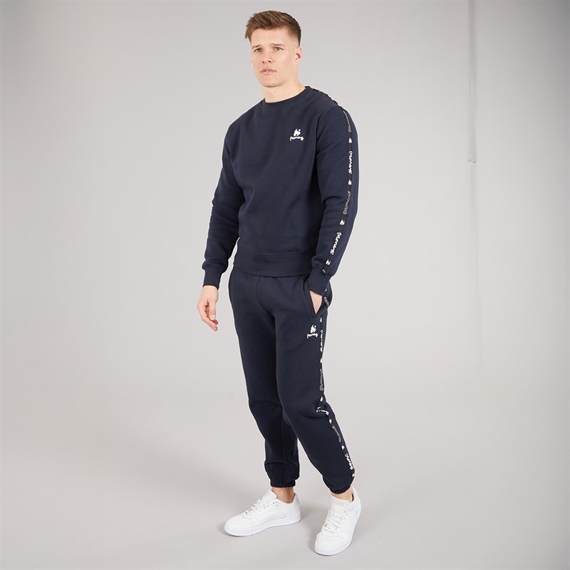 Money Mens Tape Crew Tracksuit Navy