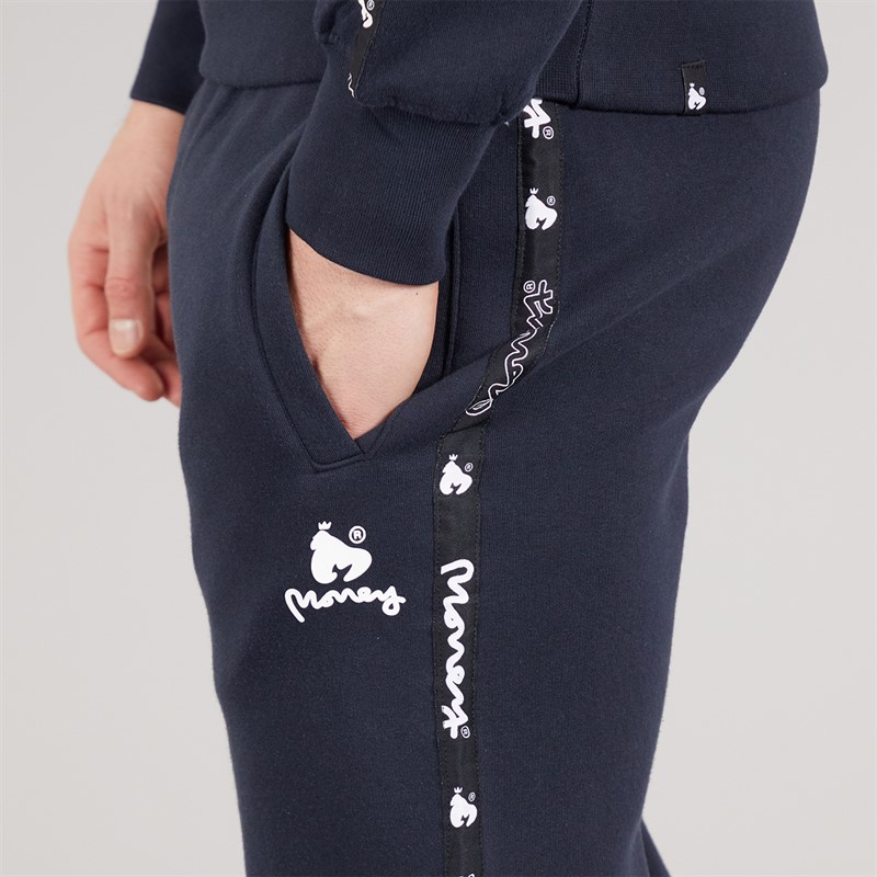 Money Mens Tape Crew Tracksuit Navy