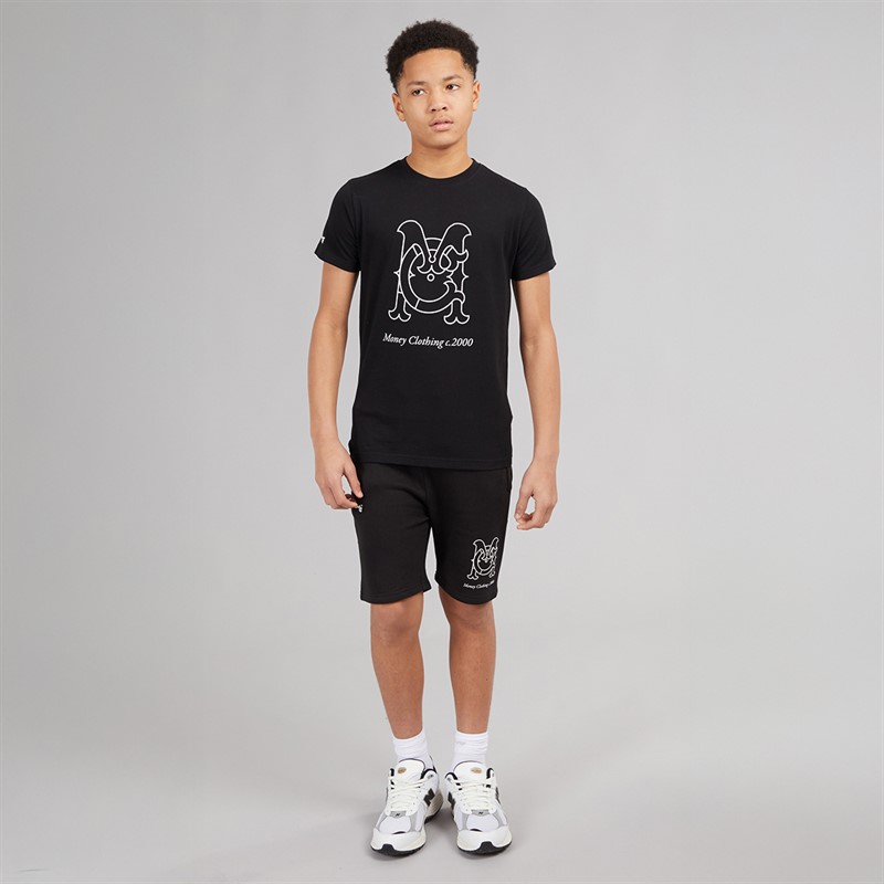 Money Boys Crest Logo Co-Ord Set Black