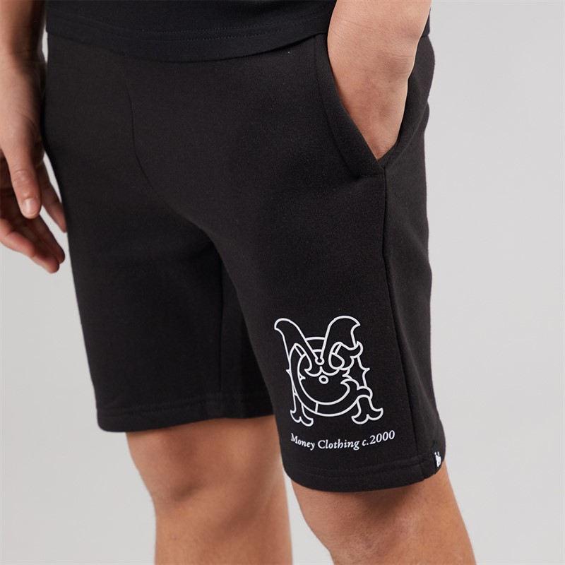 Money Boys Crest Logo Co-Ord Set Black