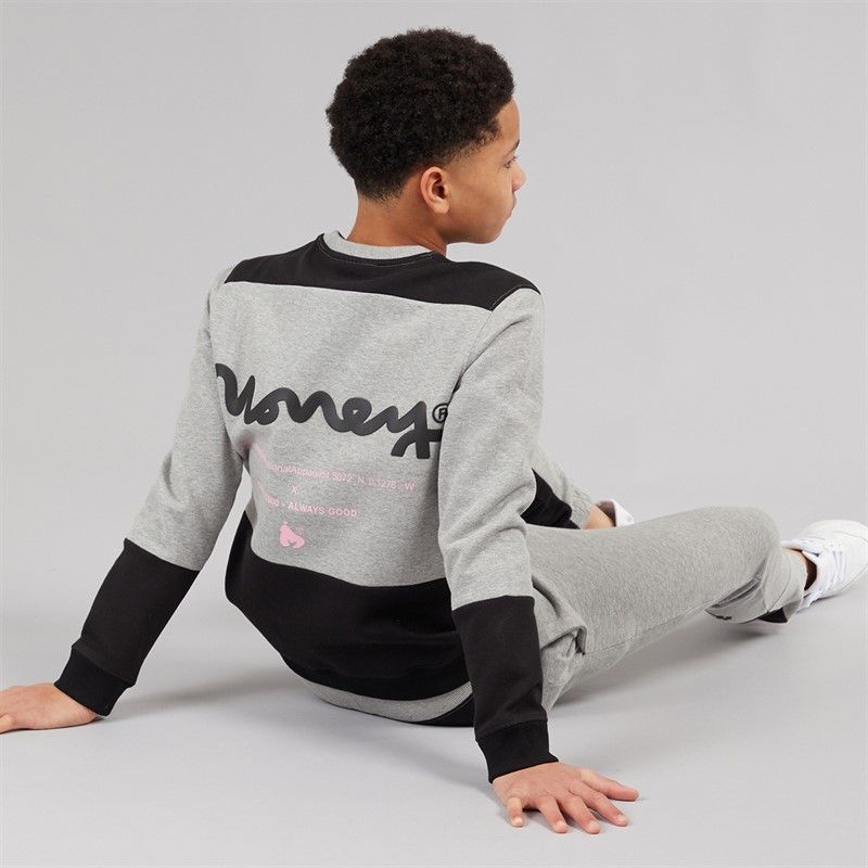 Money Boys Chop Sig Player Crew Tracksuit Grey