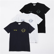 Money Boys Stars And Apes Three Pack T-Shirts White/Navy/Black
