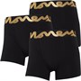 Money Mens Gold Chop Boxer Trunks Three Pack Black/Black/Black