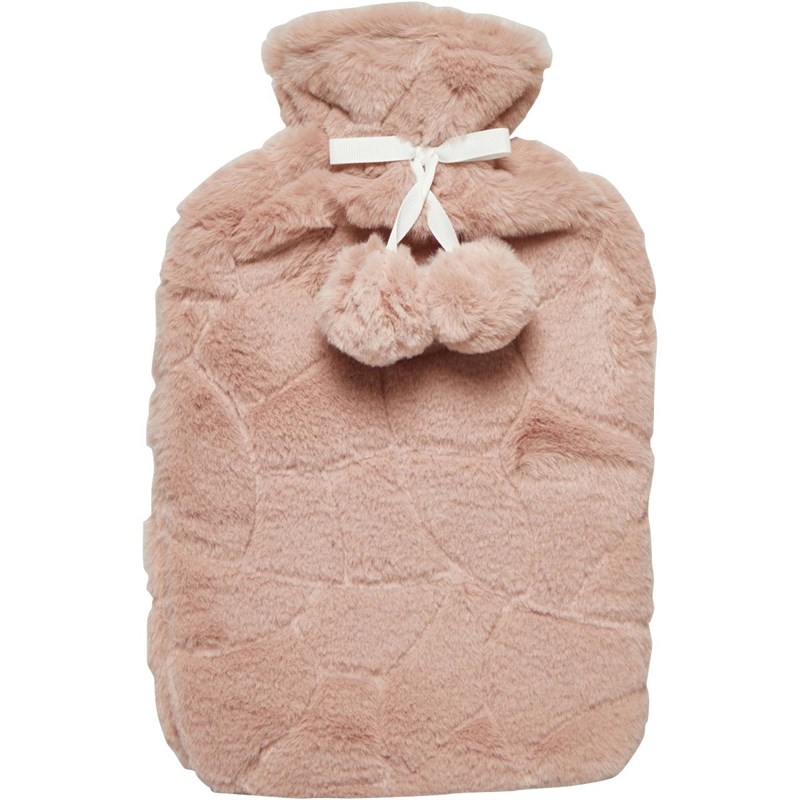 Aroma Home Dame Faux Fur 2L Hot Water Bottle And Cream Eye Mask Gaver Flerfarvet