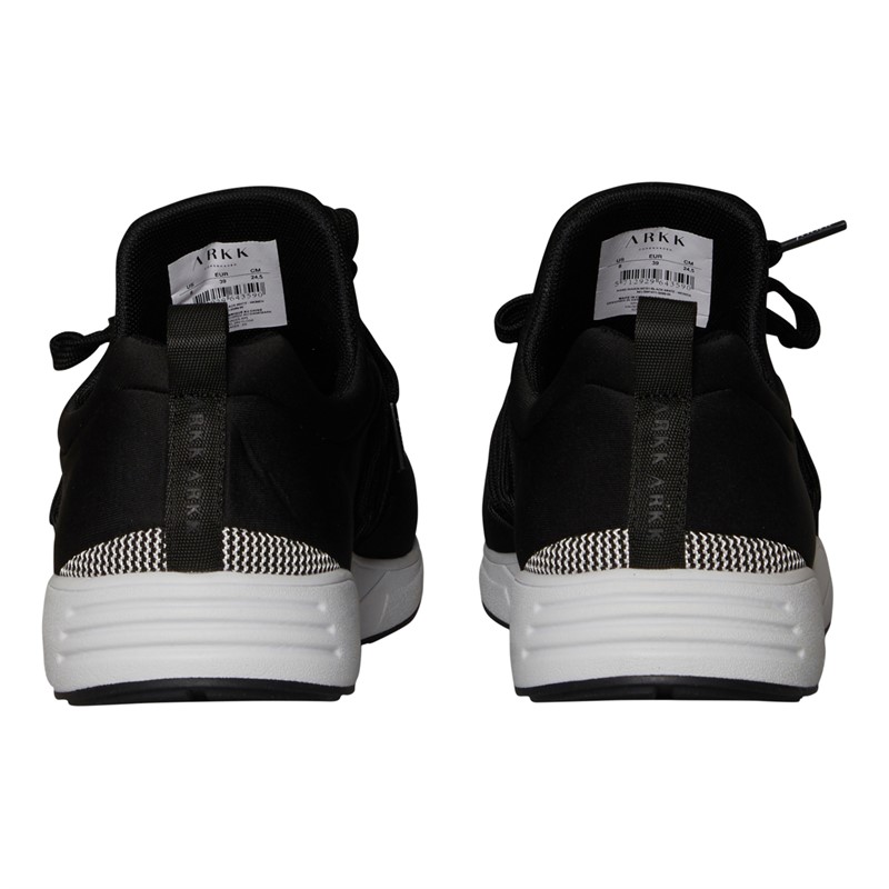 ARKK Copenhagen Womens Raven Mesh Trainers Black/White