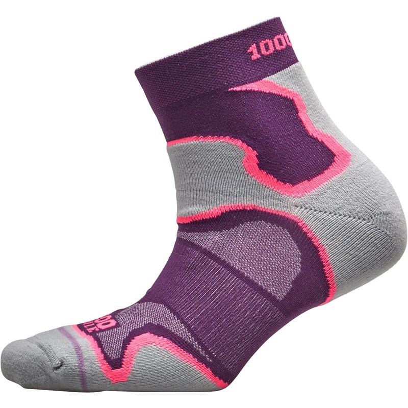 Buy 1000 Mile Womens Fusion Anklet Running Socks Purple
