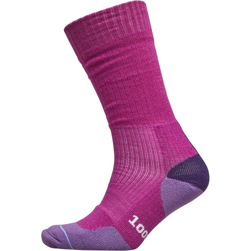 Buy 1000 Mile Womens Fusion 34 Season Merino Wool Walking Socks Fuchsia