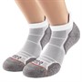 1000 Mile Womens Low Cut Run Sockslet Cushioned Twin Pack Running Socks White/Grey