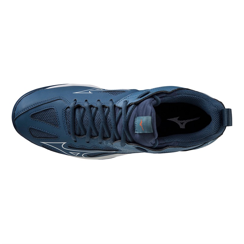 Mizuno Ghost Shadow Indoor Court Shoes Dark Denim/White