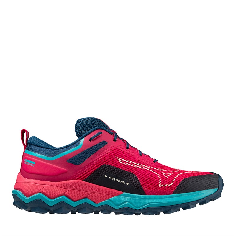 Mizuno Womens Wave Ibuki 4 Trail Running Shoes Jazzy/Bluebird/Blue Opal