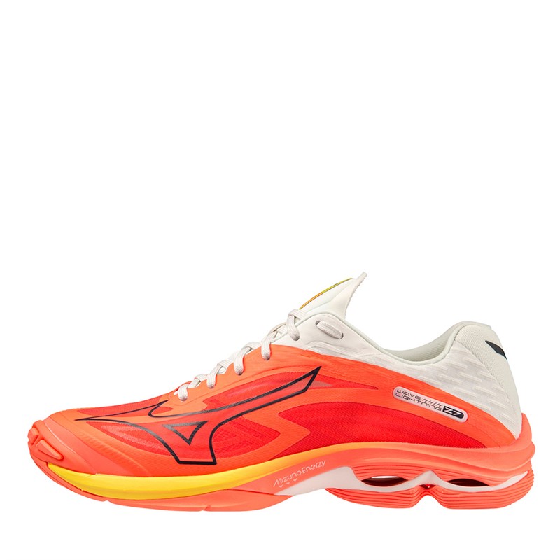 Mizuno Wave Lightning Z7 Indoor Court Shoes Neon Flame/Black/Bolt 2 Neon