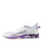 Mizuno Womens Wave Mirage 5 Court Shoes White/Patrician Purple/Quince