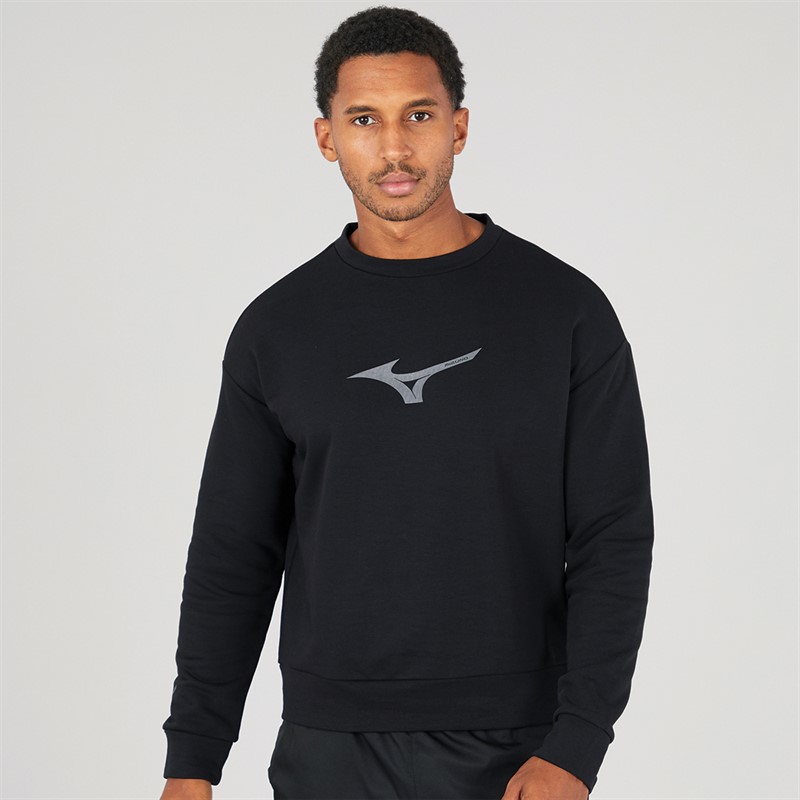 Mizuno Mens Athletics RB Sweatshirt Black - Size S