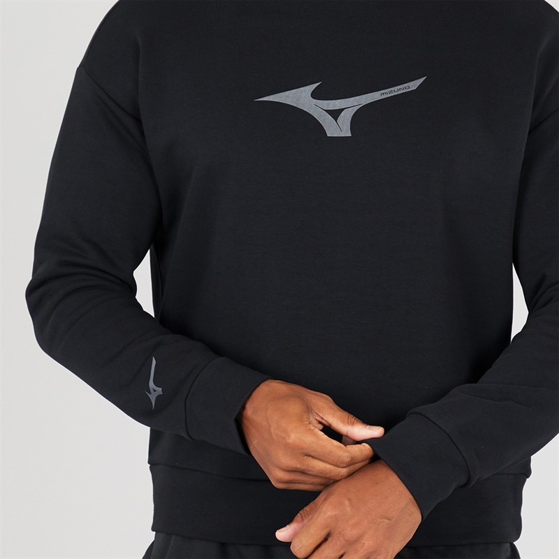 Mizuno Mens Athletics RB Sweatshirt Black