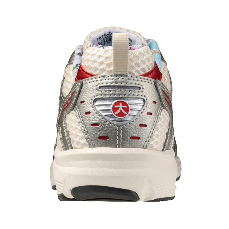 Mizuno MXR Trainers Pristine/High Risk Red/Blue Pace