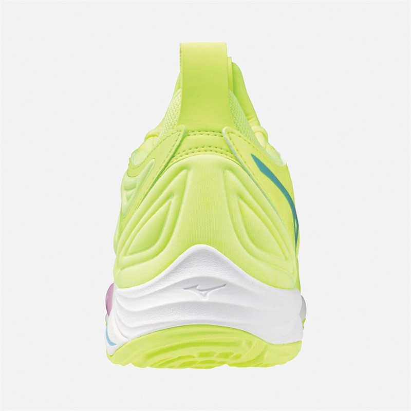 Mizuno Wave Momentum 3 Court Shoes Mizuno Neo Lime/Black/Splish Splash