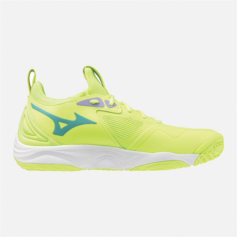 Mizuno Wave Momentum 3 Court Shoes Mizuno Neo Lime/Black/Splish Splash