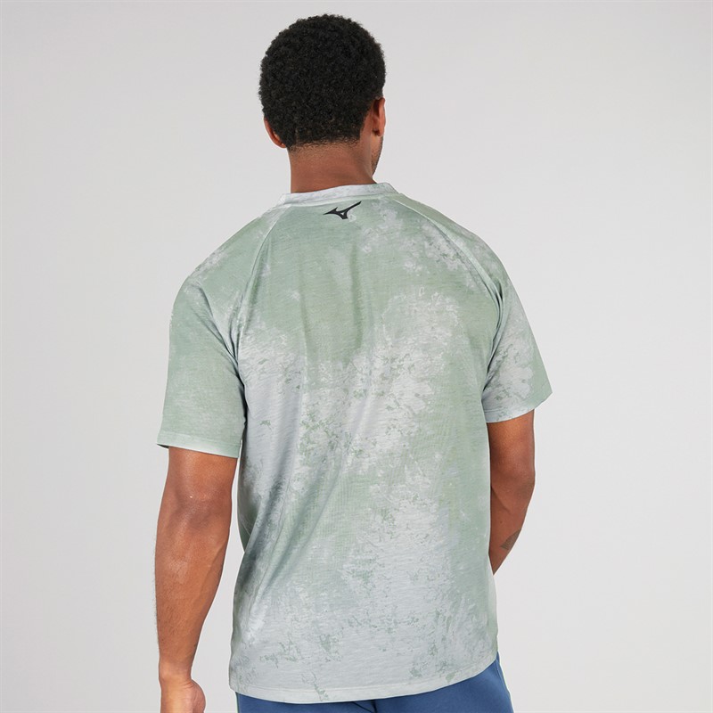 Mizuno Mens Athletics DryLite Graphic T-Shirt Paloma