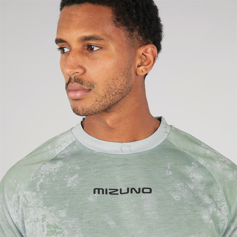 Mizuno Mens Athletics DryLite Graphic T-Shirt Paloma