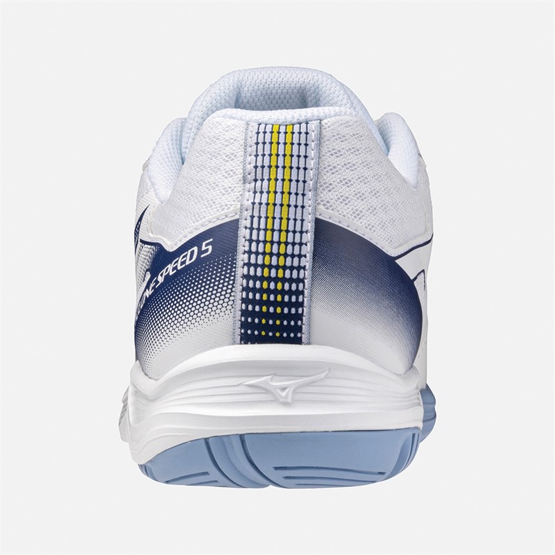 Mizuno Cyclone Speed 5 Volleyball Shoes White/Bellwether Blue/Bel Air Blue