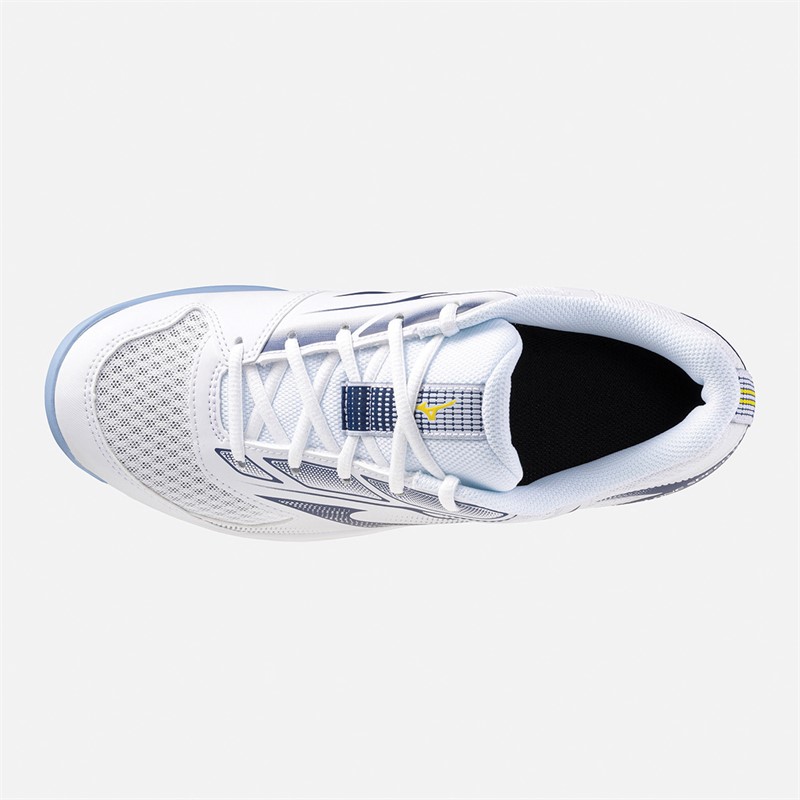 Mizuno Cyclone Speed 5 Volleyball Shoes White/Bellwether Blue/Bel Air Blue